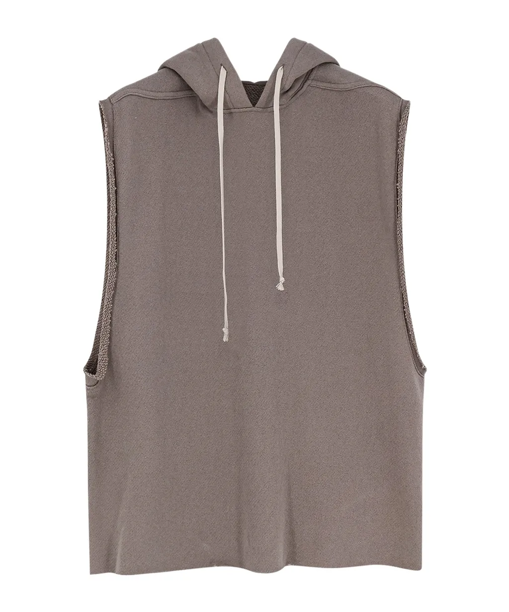 Rick Owens Drawstring Hooded Tank Top