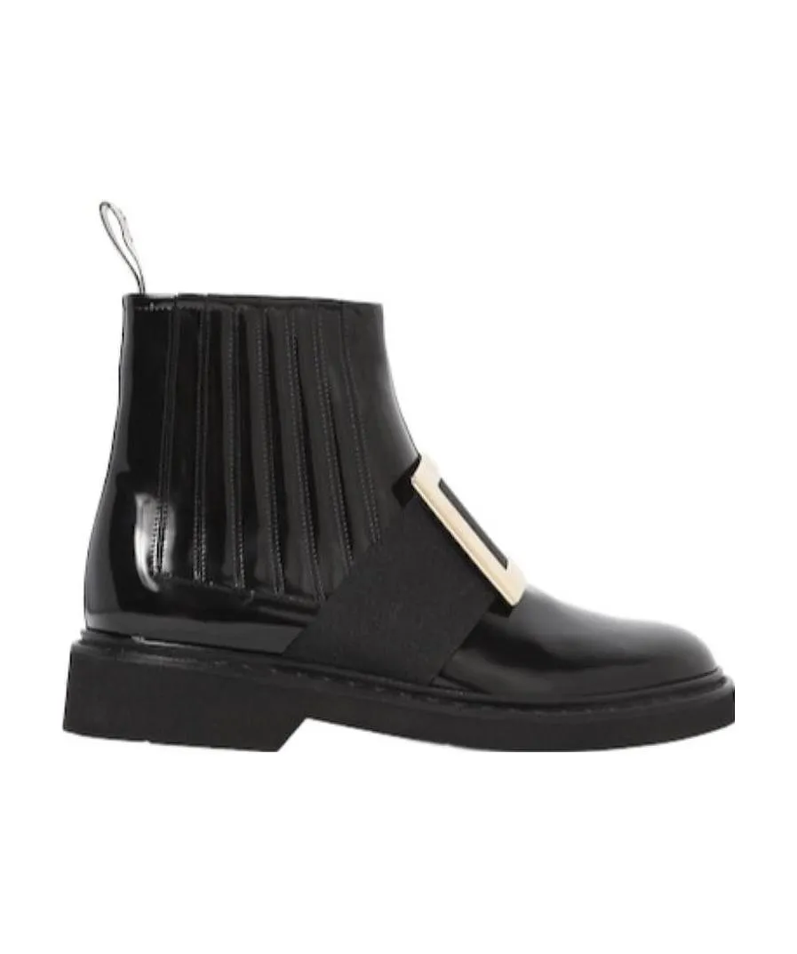 Logo Round-Toed Boots