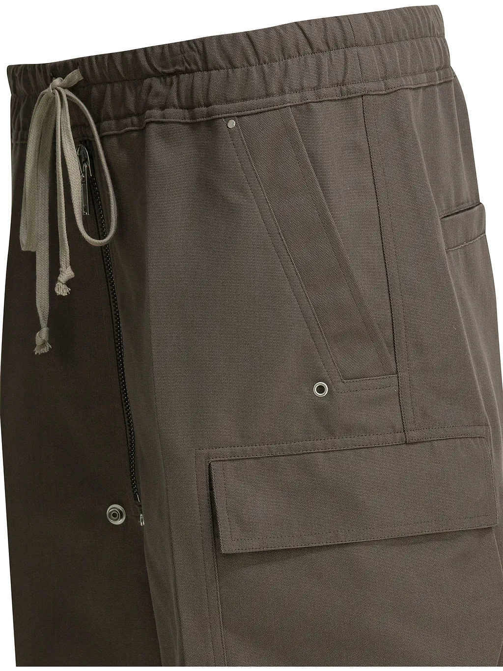 Rick Owens Elasticated Waistband Drawstring Cargo Shorts