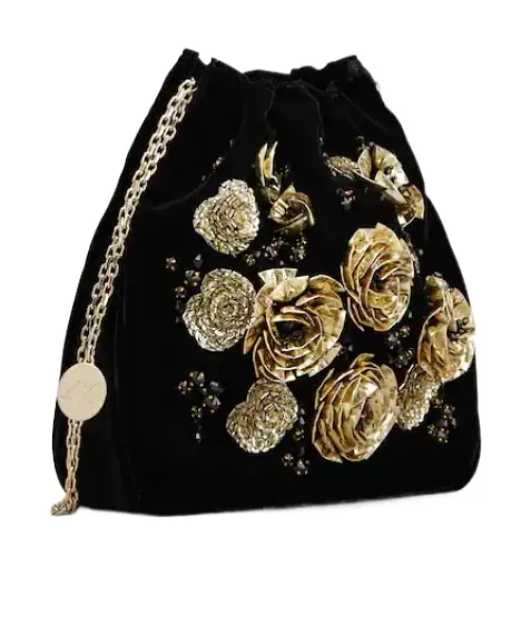 Rose Pilgrim Mini Bag In Velvet