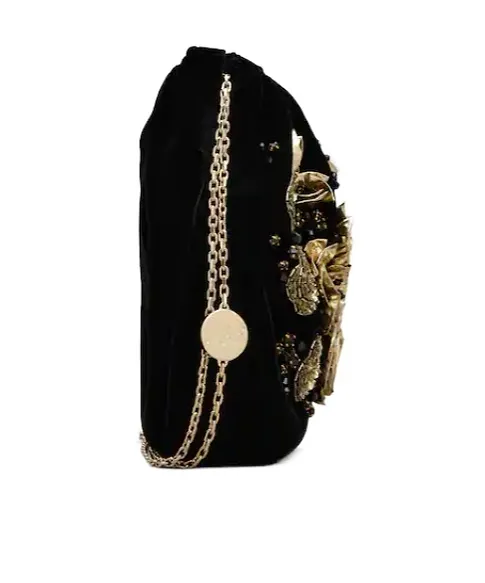 Rose Pilgrim Mini Bag In Velvet