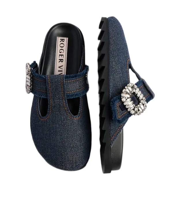 Slidy Viv Denim Mules