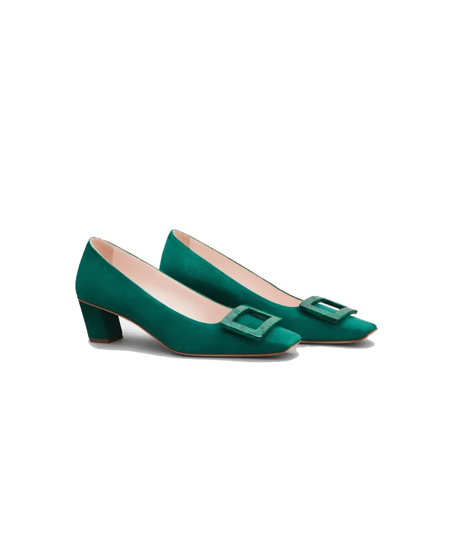 Square Buckle High Heels