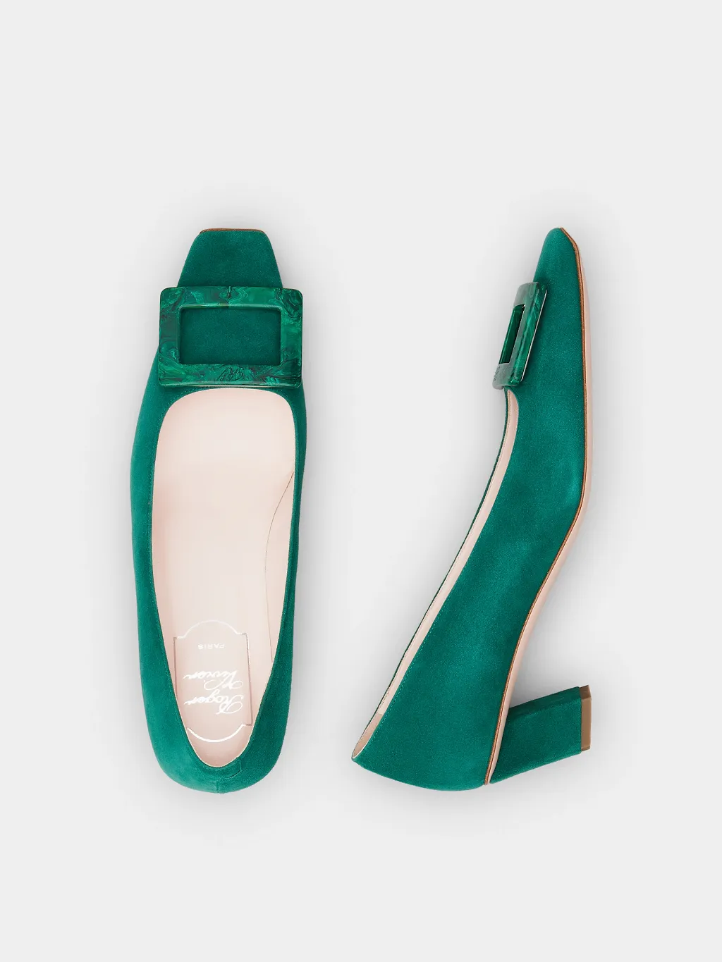 Square Buckle High Heels