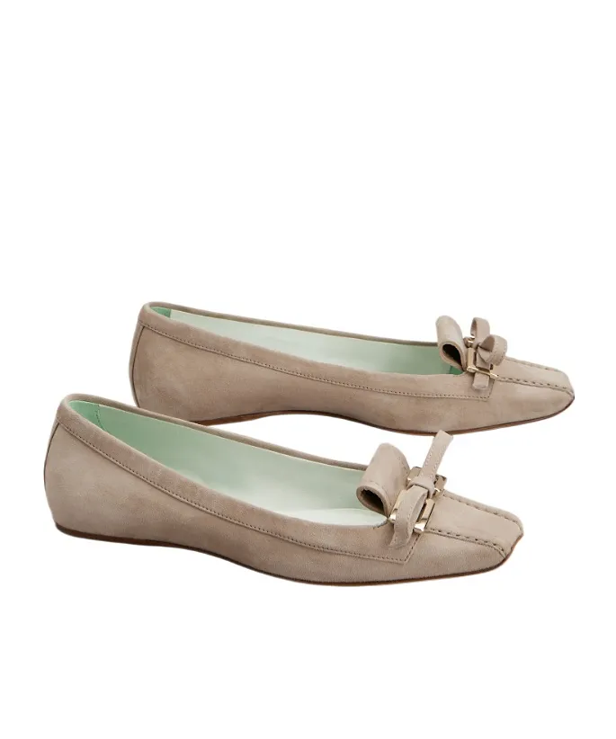Virgule Ballerinas In Suede