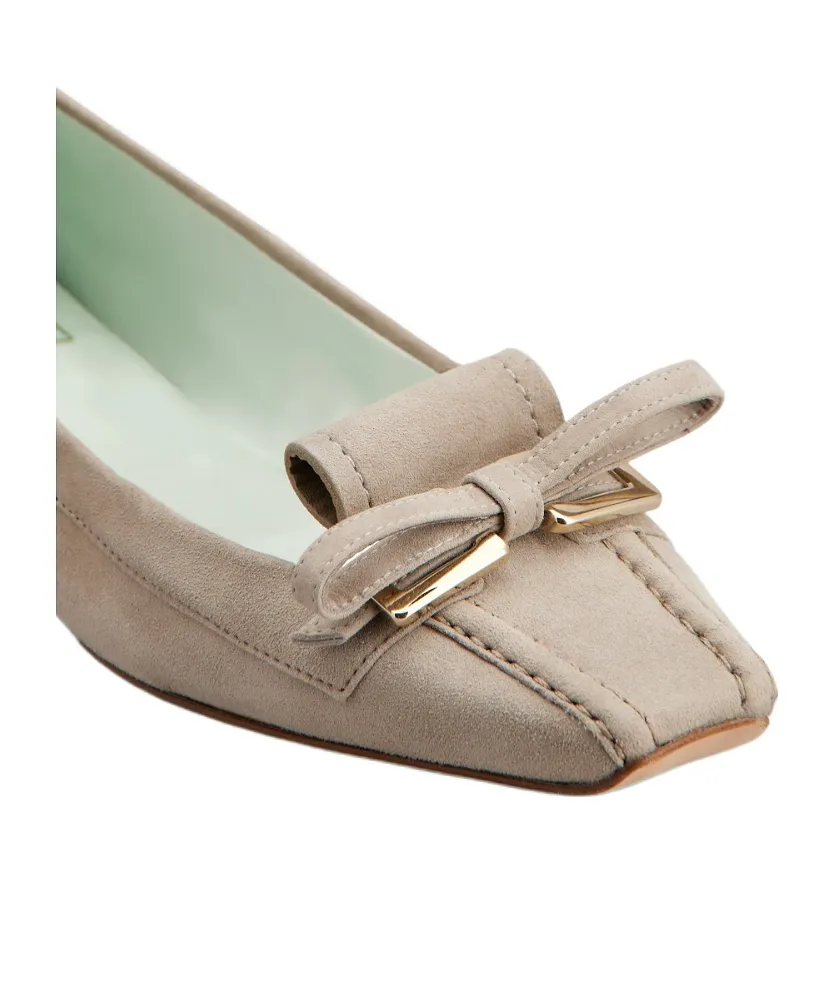 Virgule Ballerinas In Suede