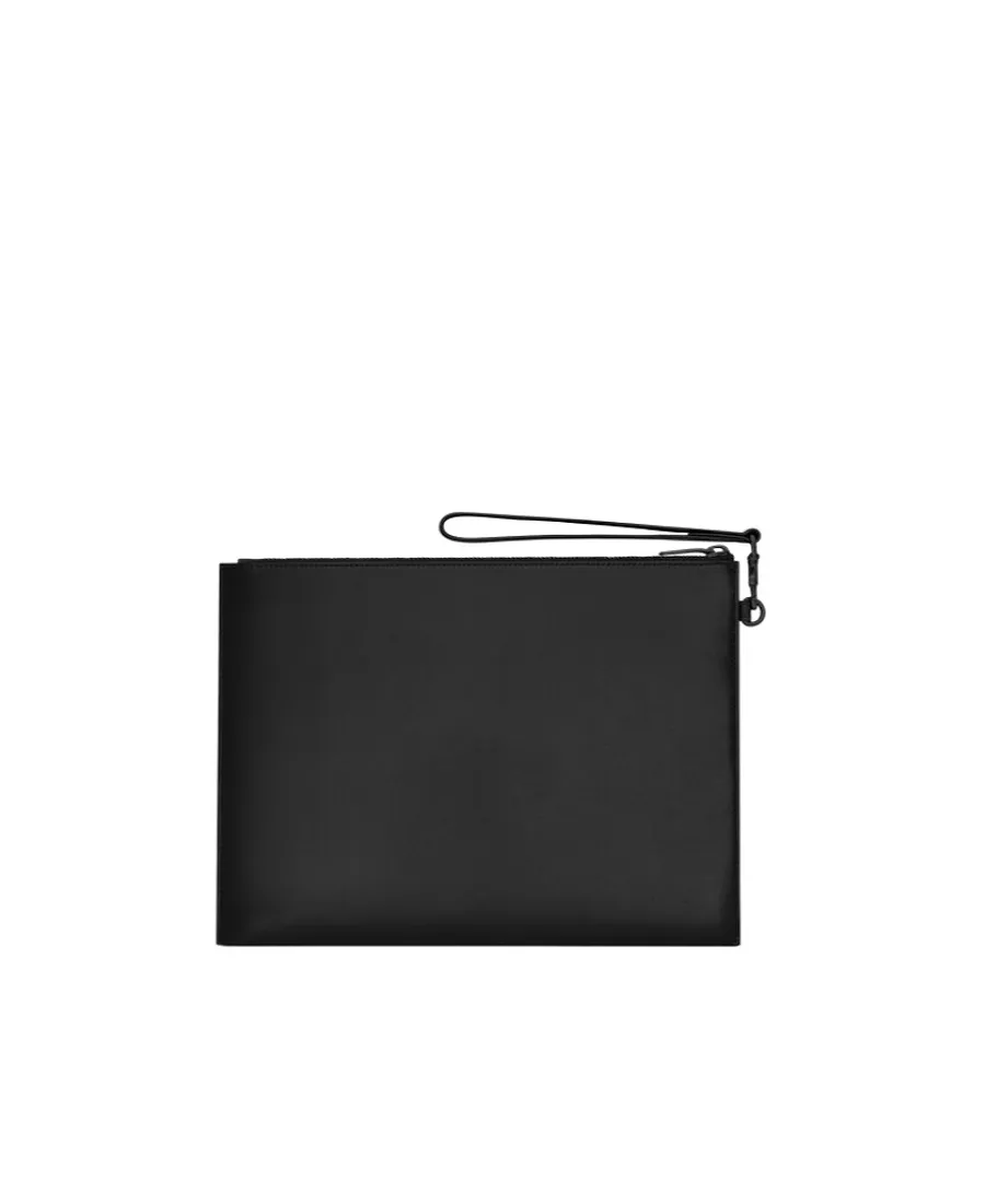 Small Monogram Zipper Clutch