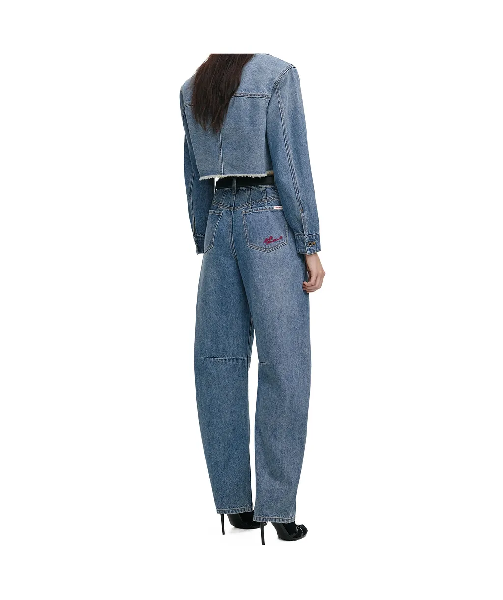 Self-Portrait Barrel Leg Jeans