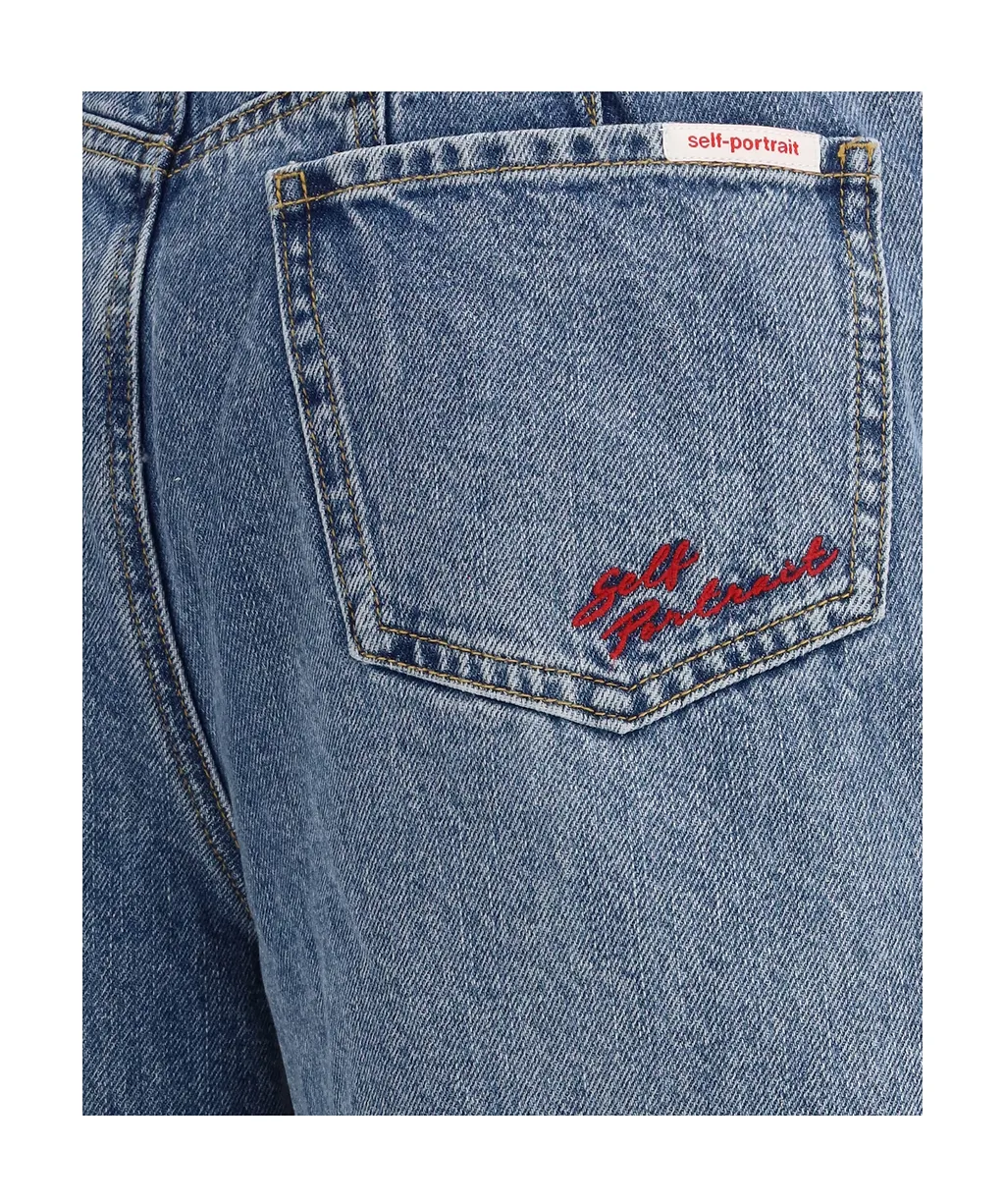Self-Portrait Barrel Leg Jeans