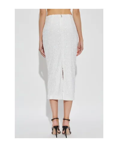 Sequin-Embellished Midi Pencil Skirt