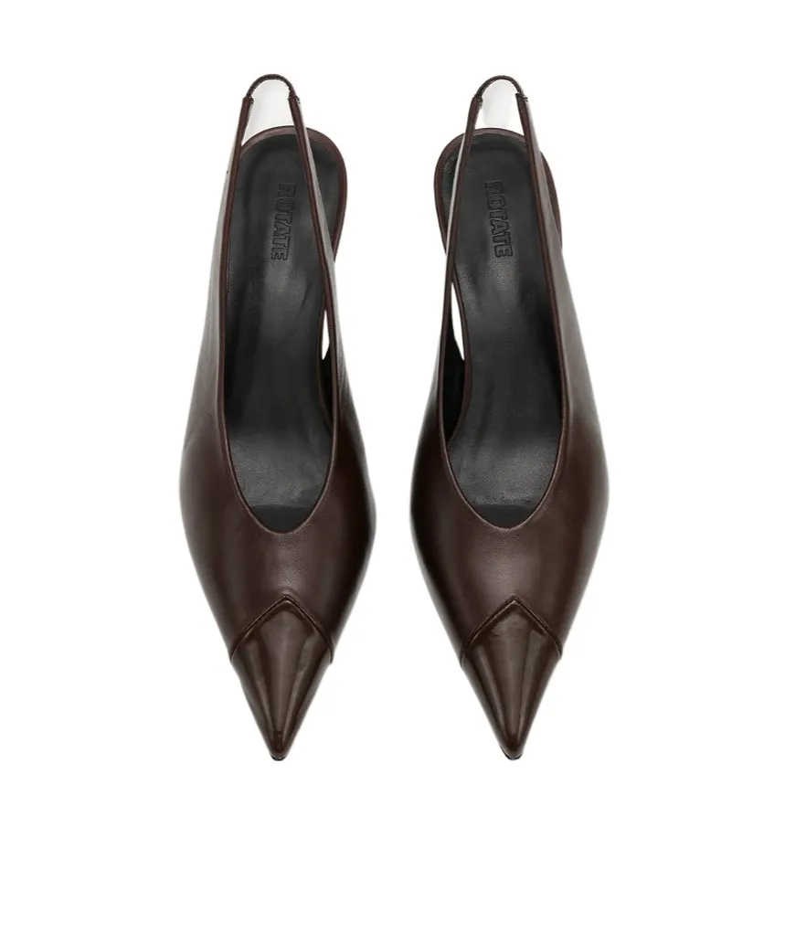 Slingback Leather Pumps