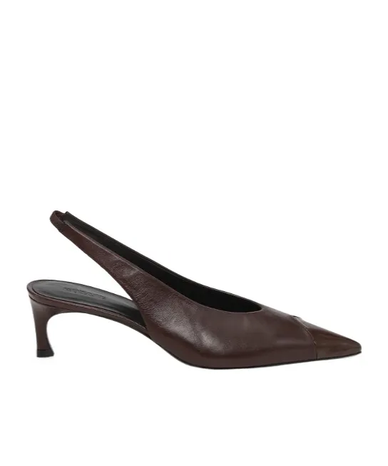 Slingback Leather Pumps