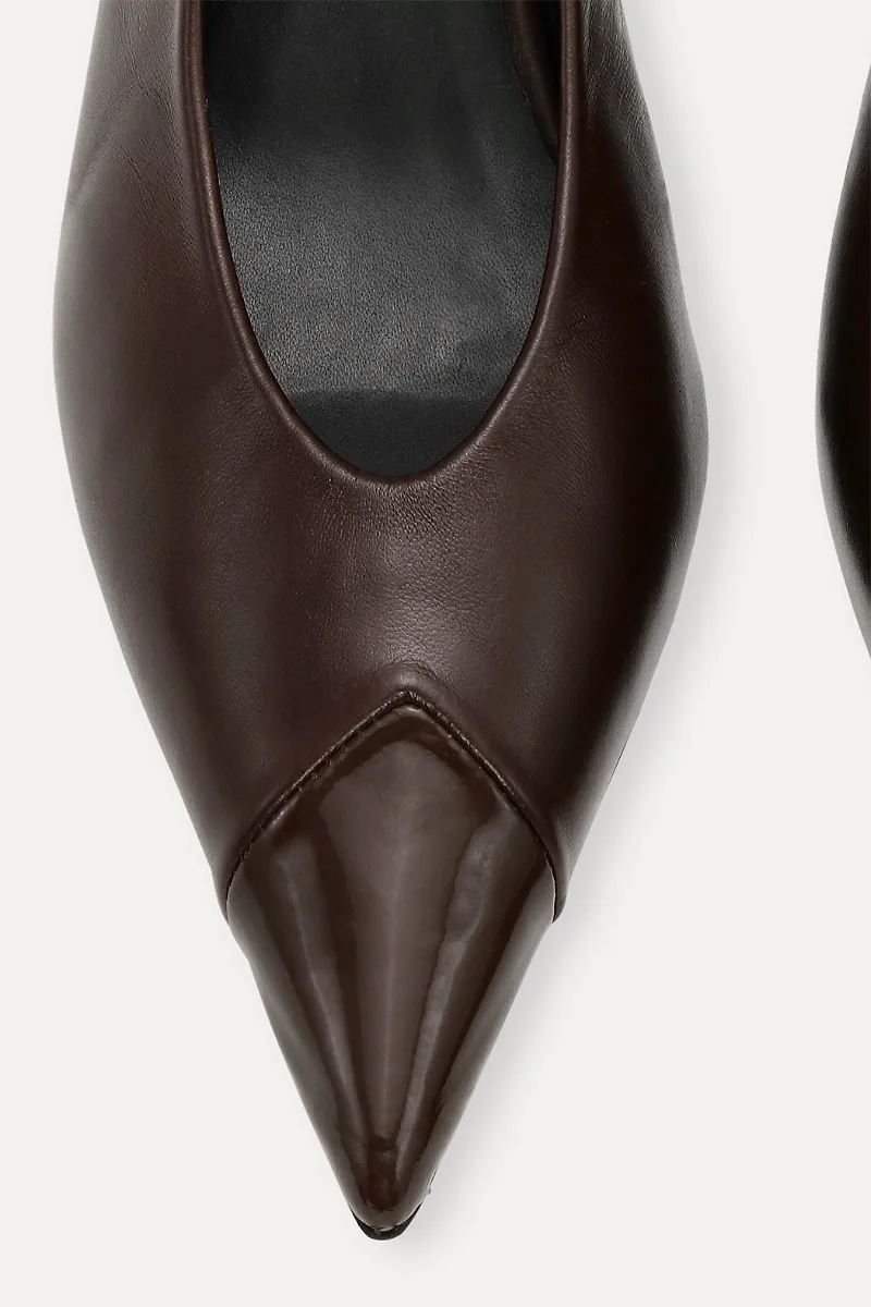 Slingback Leather Pumps