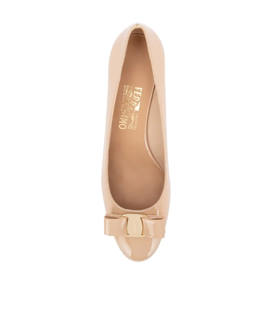 Bisque Vara Bowknot Low Heels