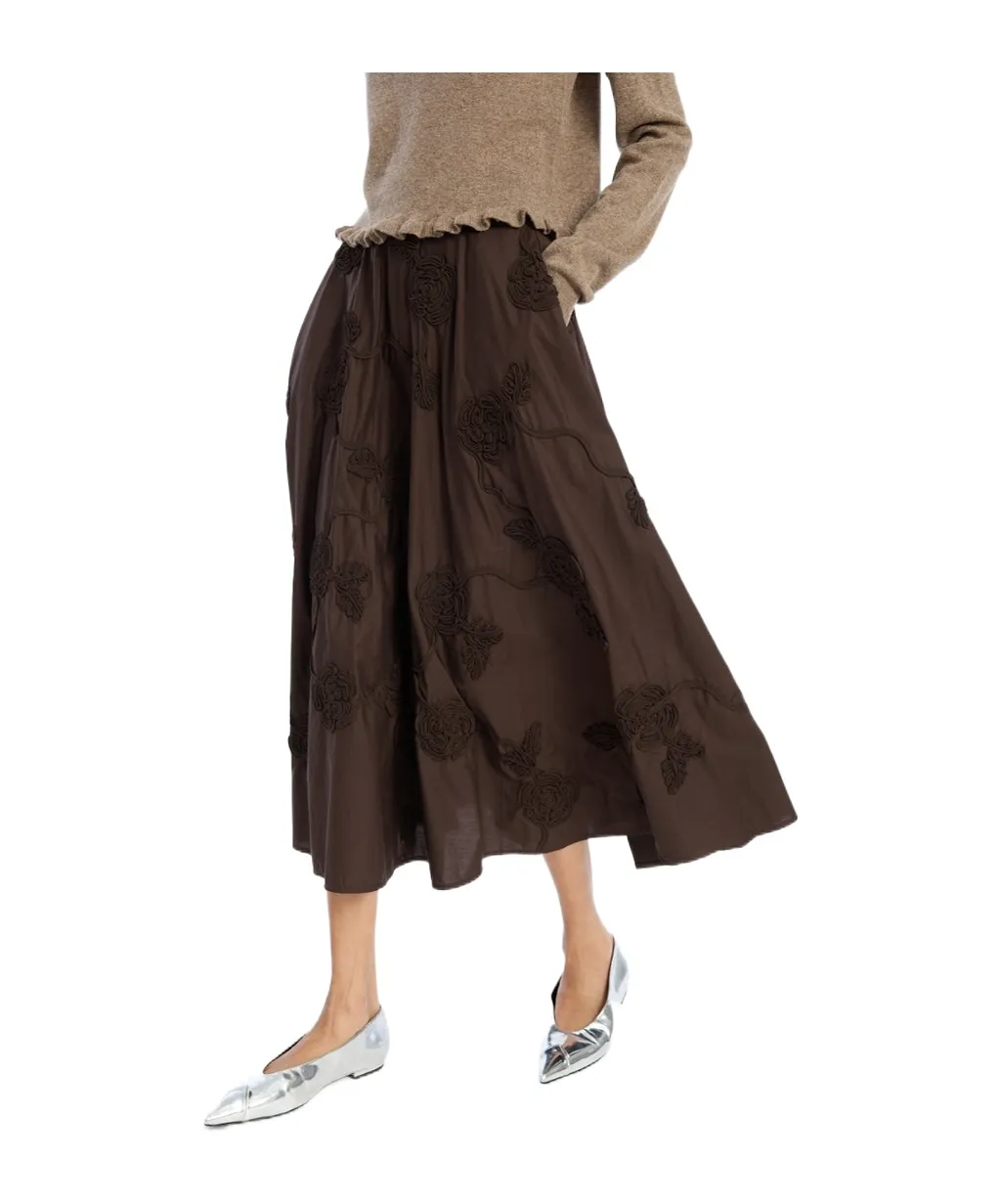 Rotate Flower Maxi Skirt