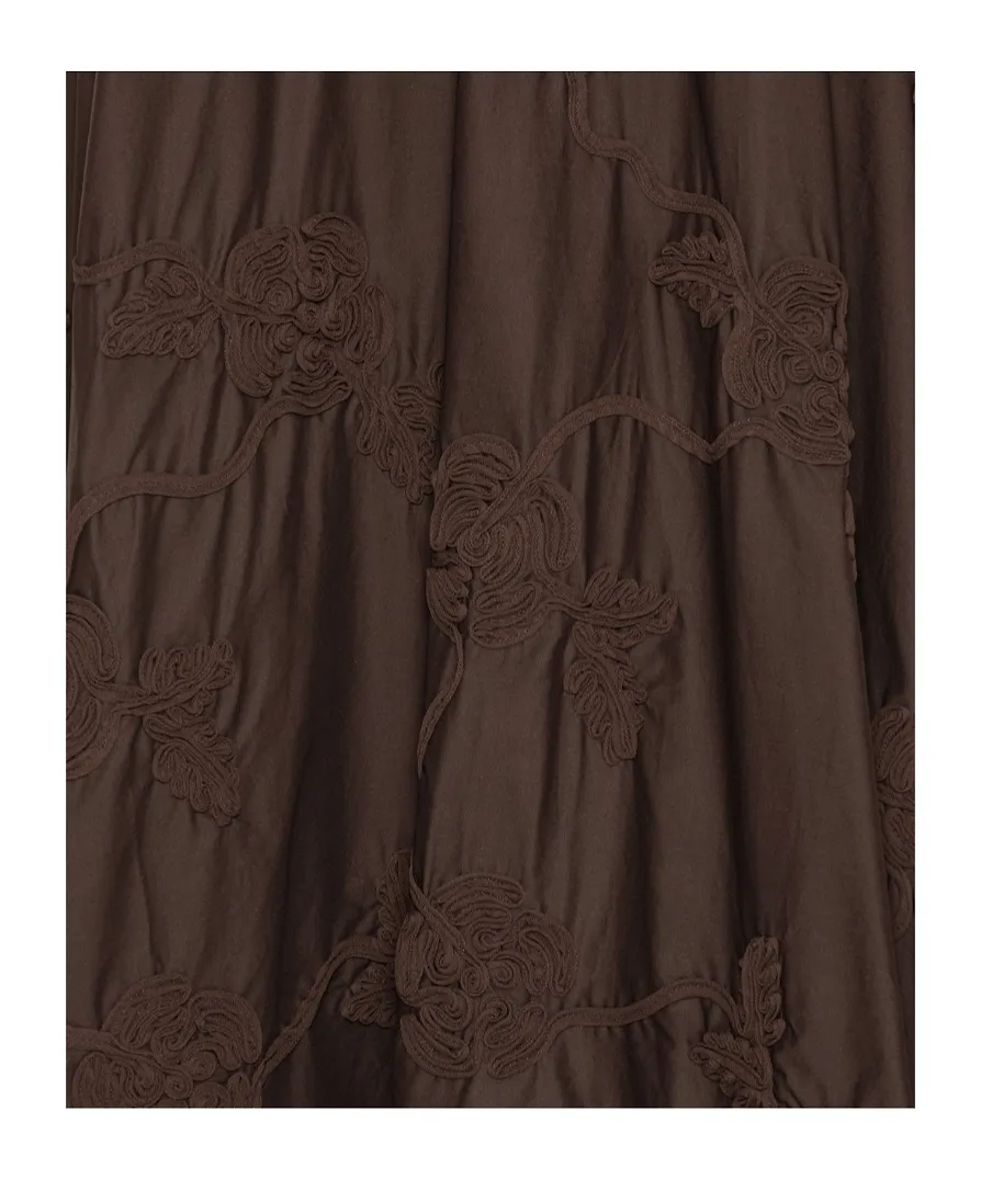 Rotate Flower Maxi Skirt