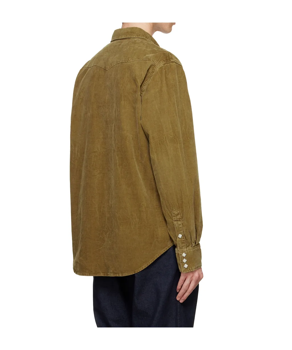Ralph Lauren Rrl Buffalo West Corduroy Buttoned Shirt