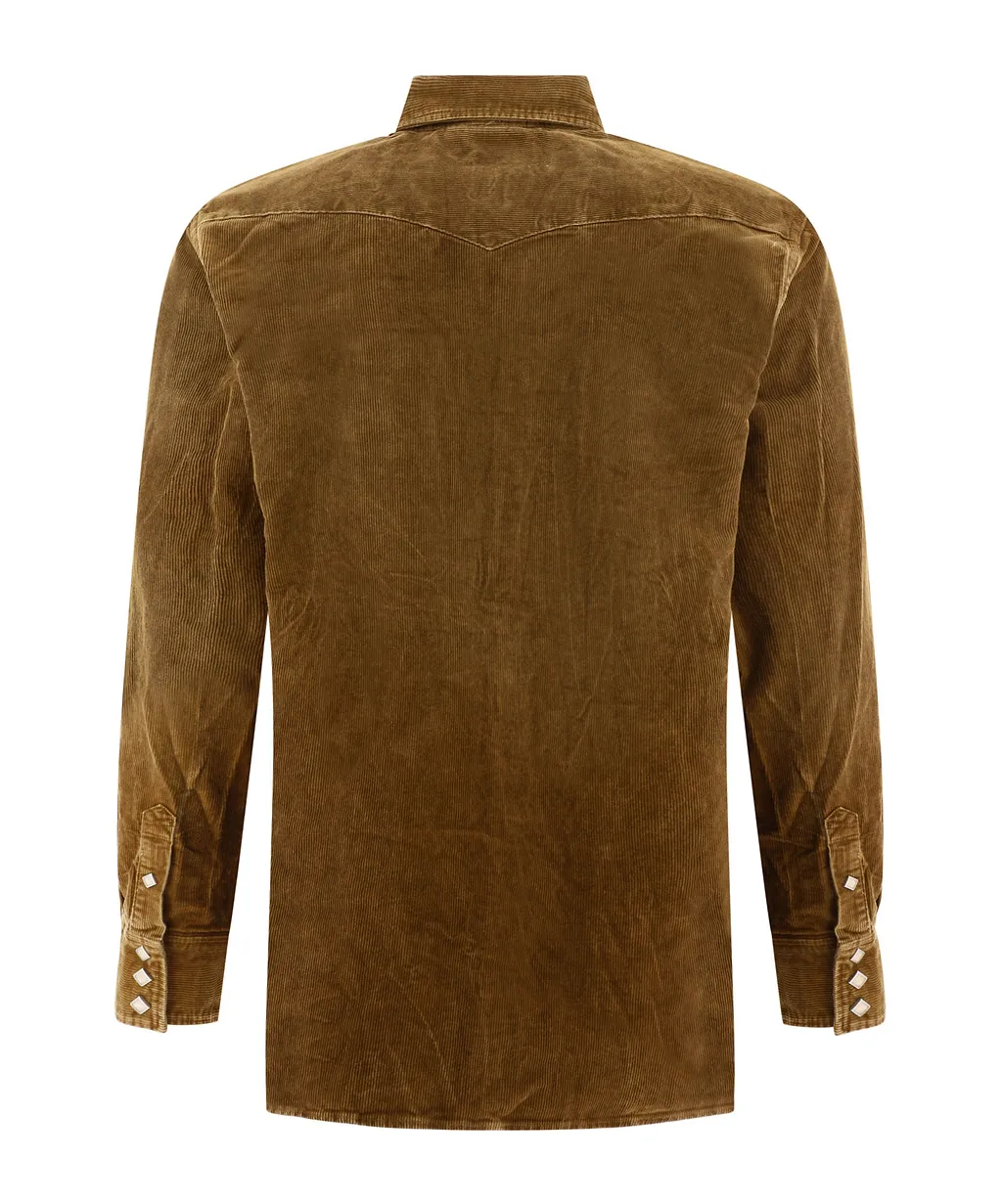 Ralph Lauren Rrl Buffalo West Corduroy Buttoned Shirt