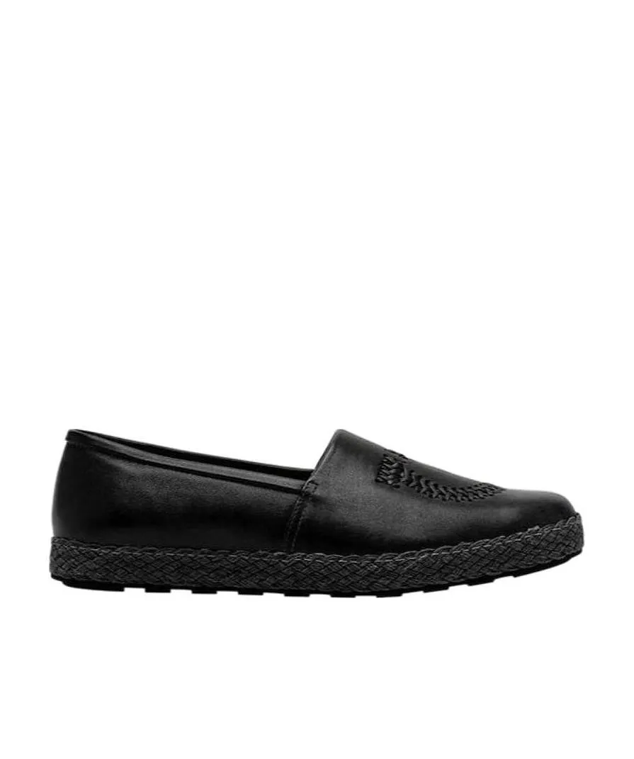 Black Logo Flats