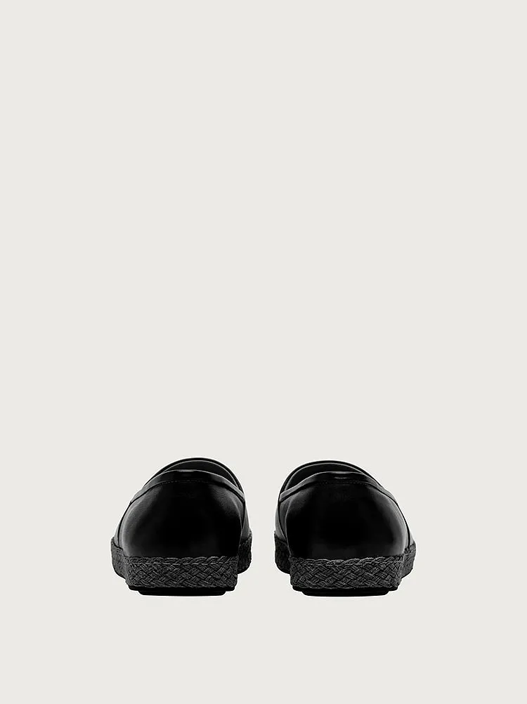 Black Logo Flats