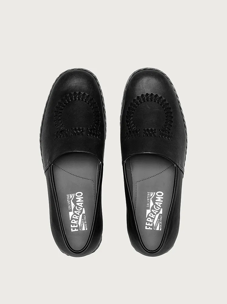 Black Logo Flats