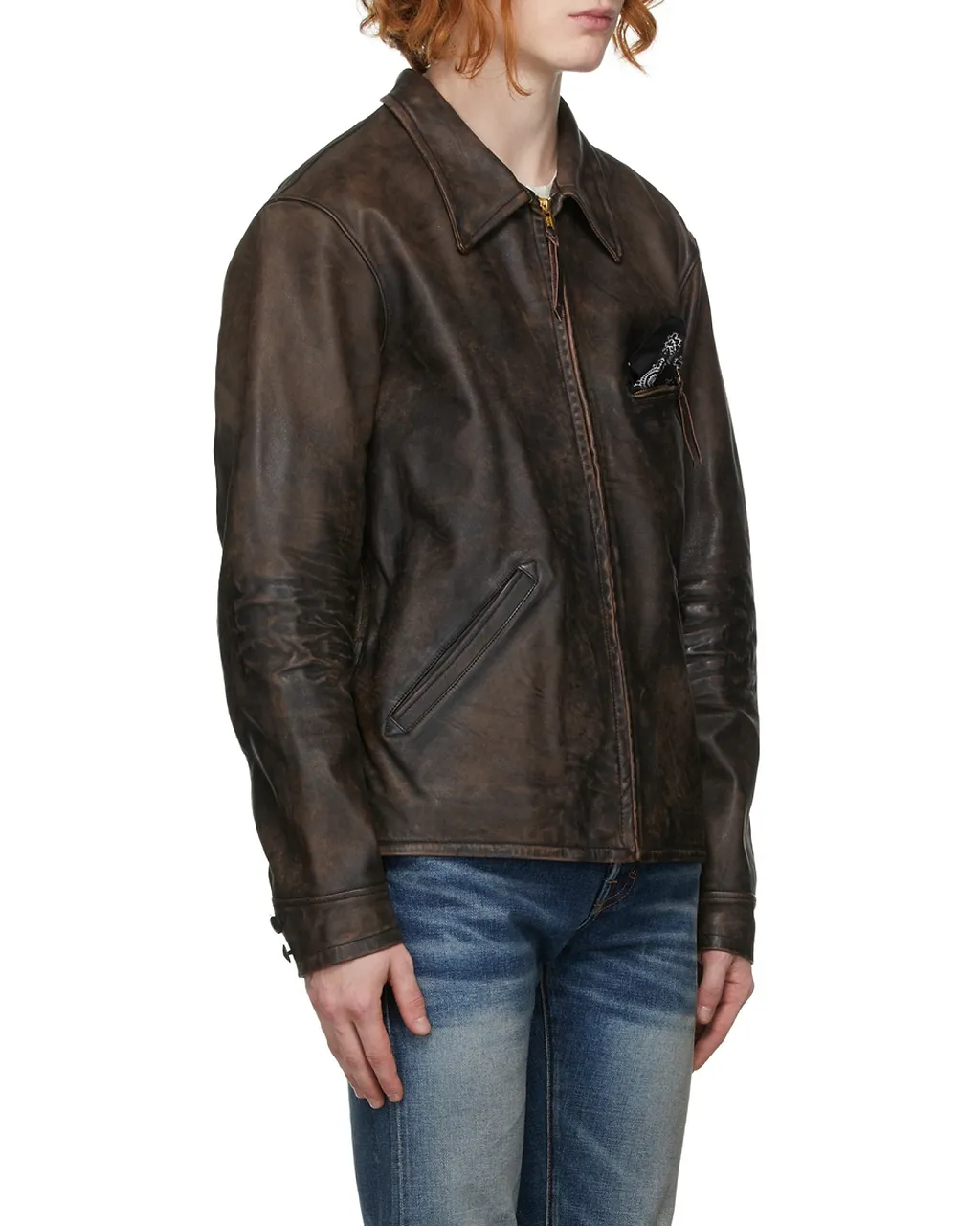 Zipped Leather Jacket