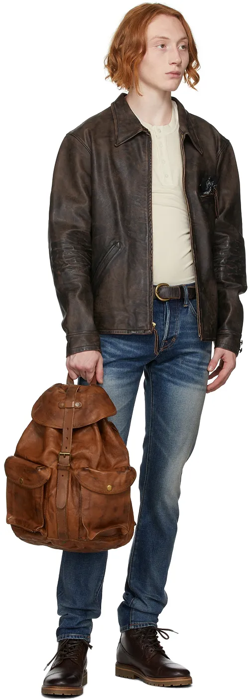 Zipped Leather Jacket