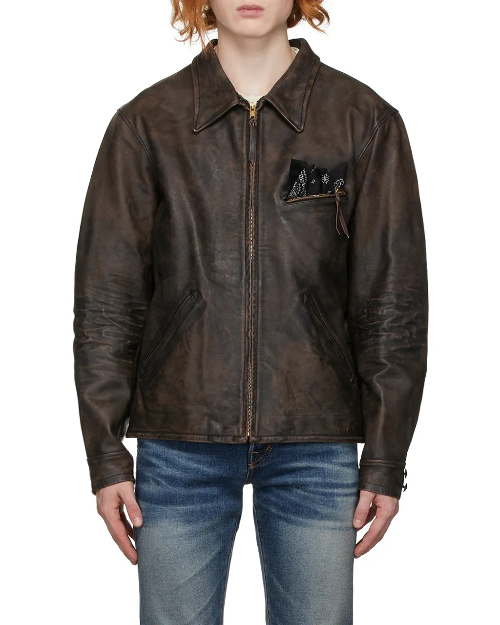 Zipped Leather Jacket