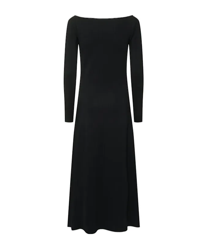 Off-The-Shoulder Knitted Dress