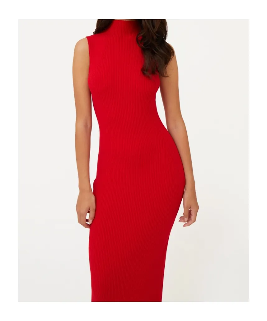 Rotate Knit Midi Dress