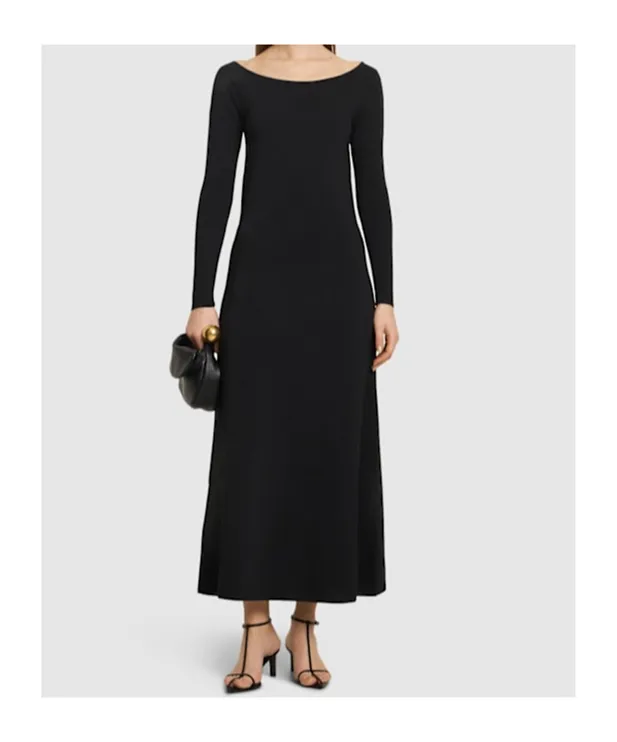 Off-The-Shoulder Knitted Dress