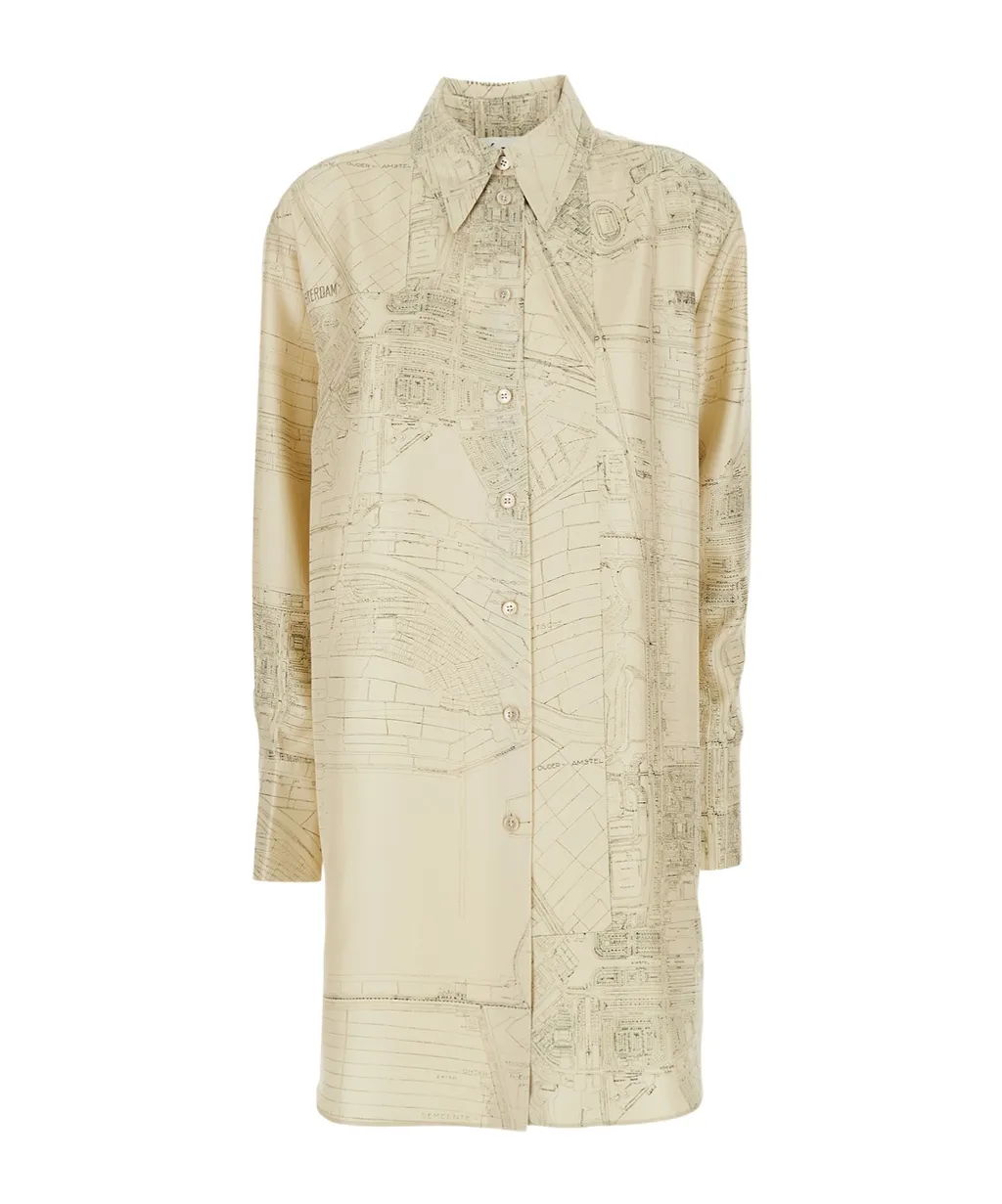 RÓHe All Over Print Regular Fit Shirt