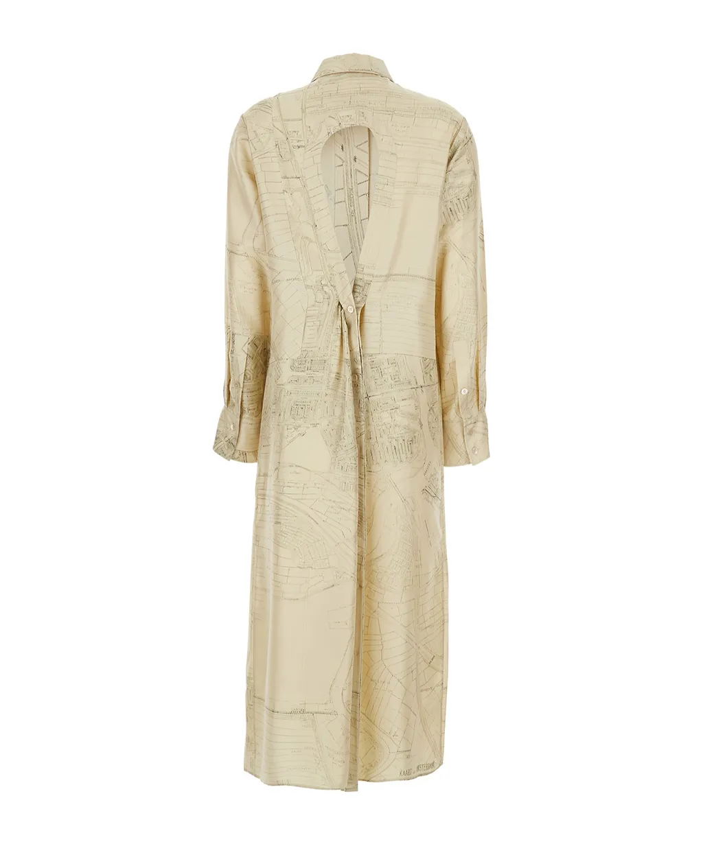 RÓHe Cut Out Wrap Dress