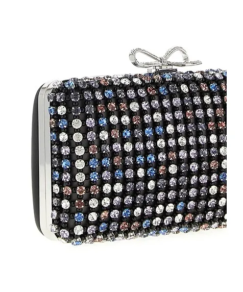 Crystal-Decorated Mini Clutch