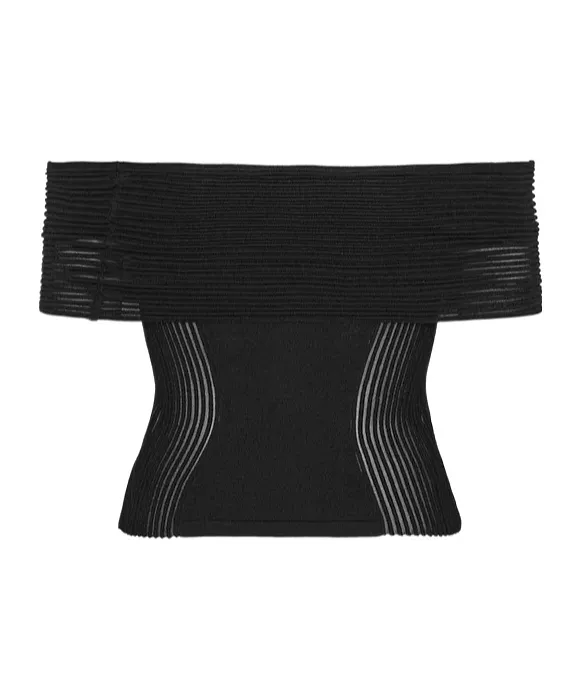 Rotate Knitted Off-Shoulder Top