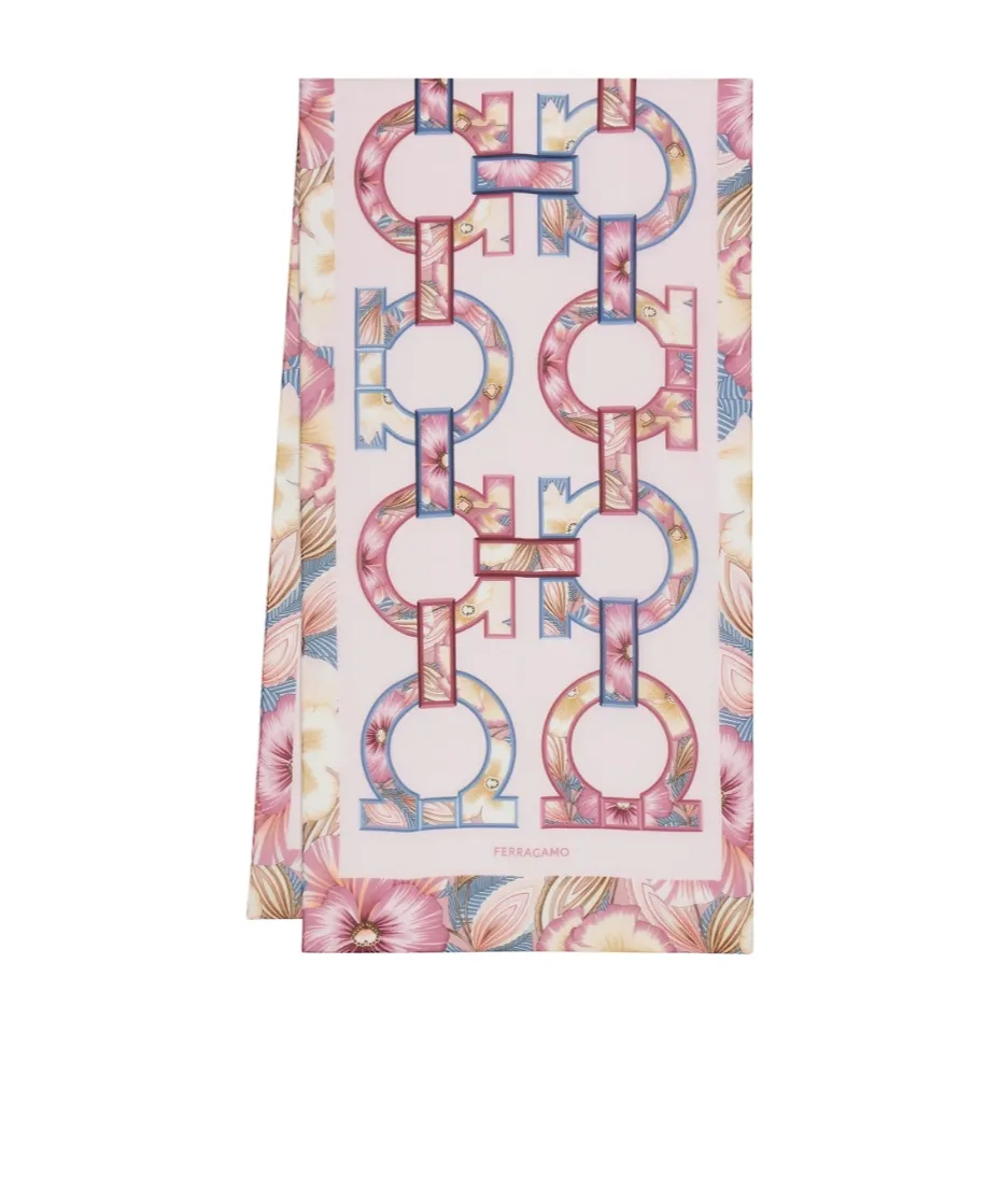 Brezza Print Silk Scarf