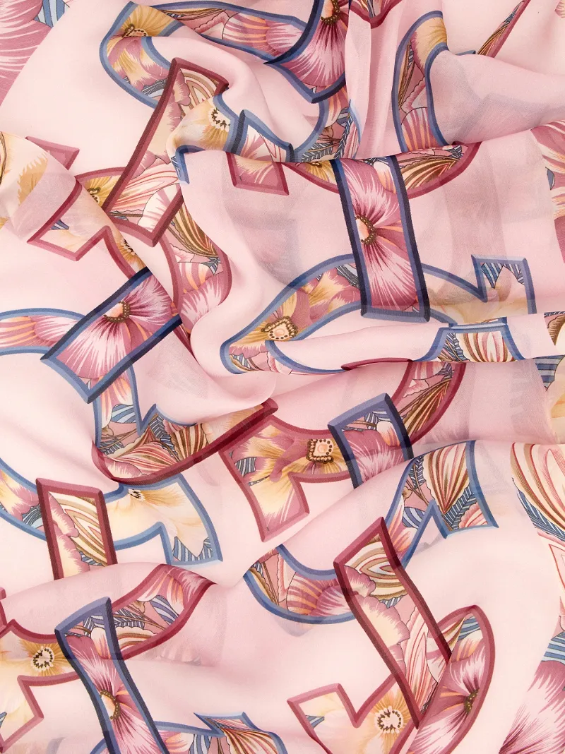 Brezza Print Silk Scarf