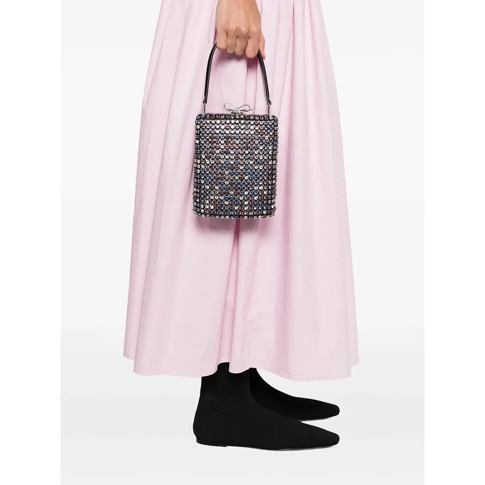 Crystal-Embellished Mini Tote Bag