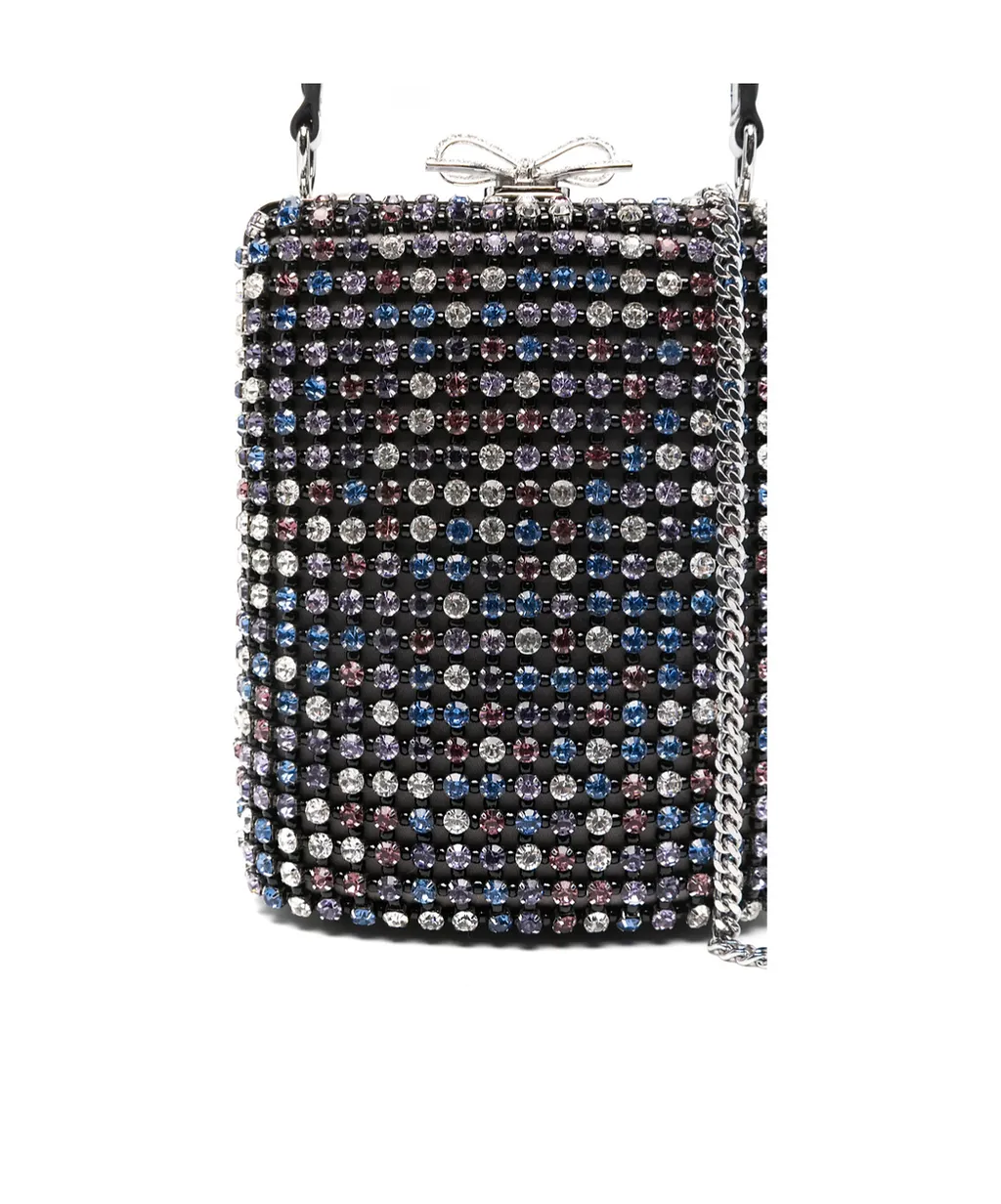 Crystal-Embellished Mini Tote Bag