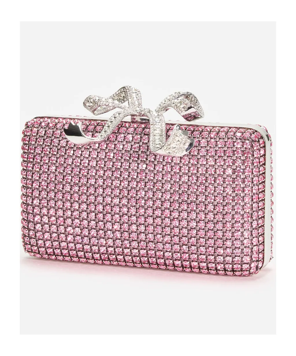Self-Portrait Embellished Box Clutch Bag