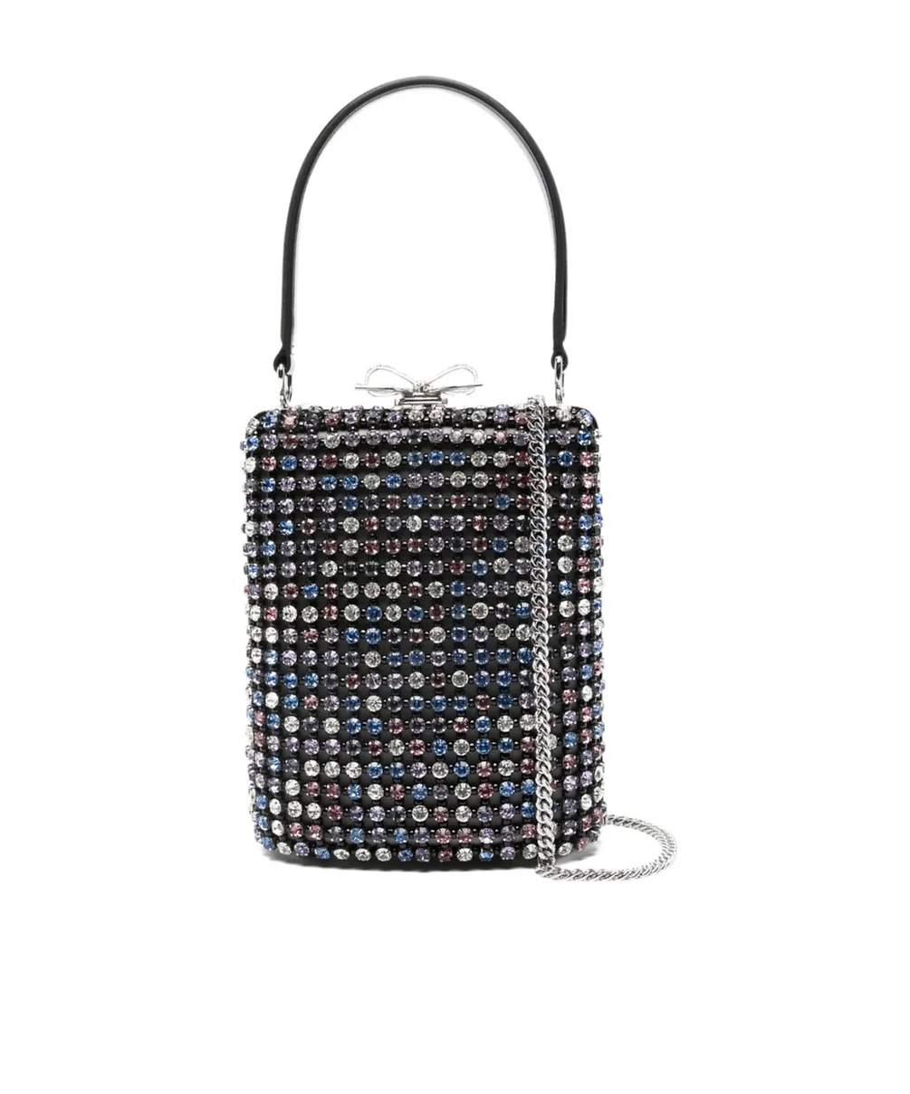 Crystal-Embellished Mini Tote Bag