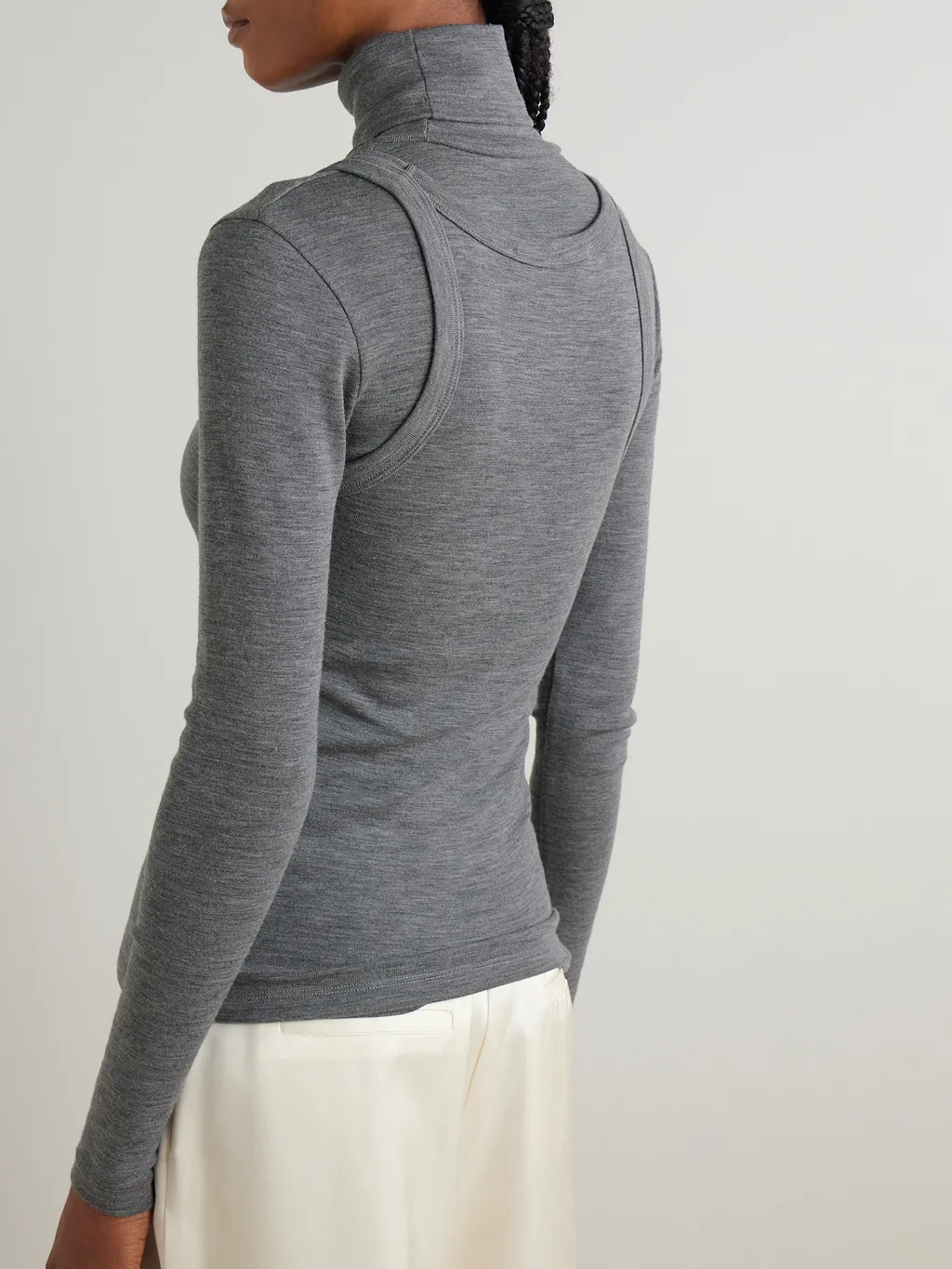 Sleeveless Wool Top