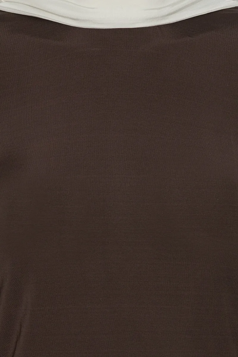 Rotate Long-Sleeved Scarf Top