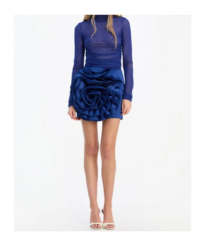 Rotate Maxi Flower Skirt