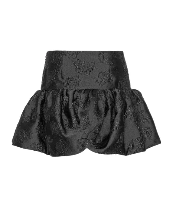 Rotate Monogram Jacquard Mini Skirt