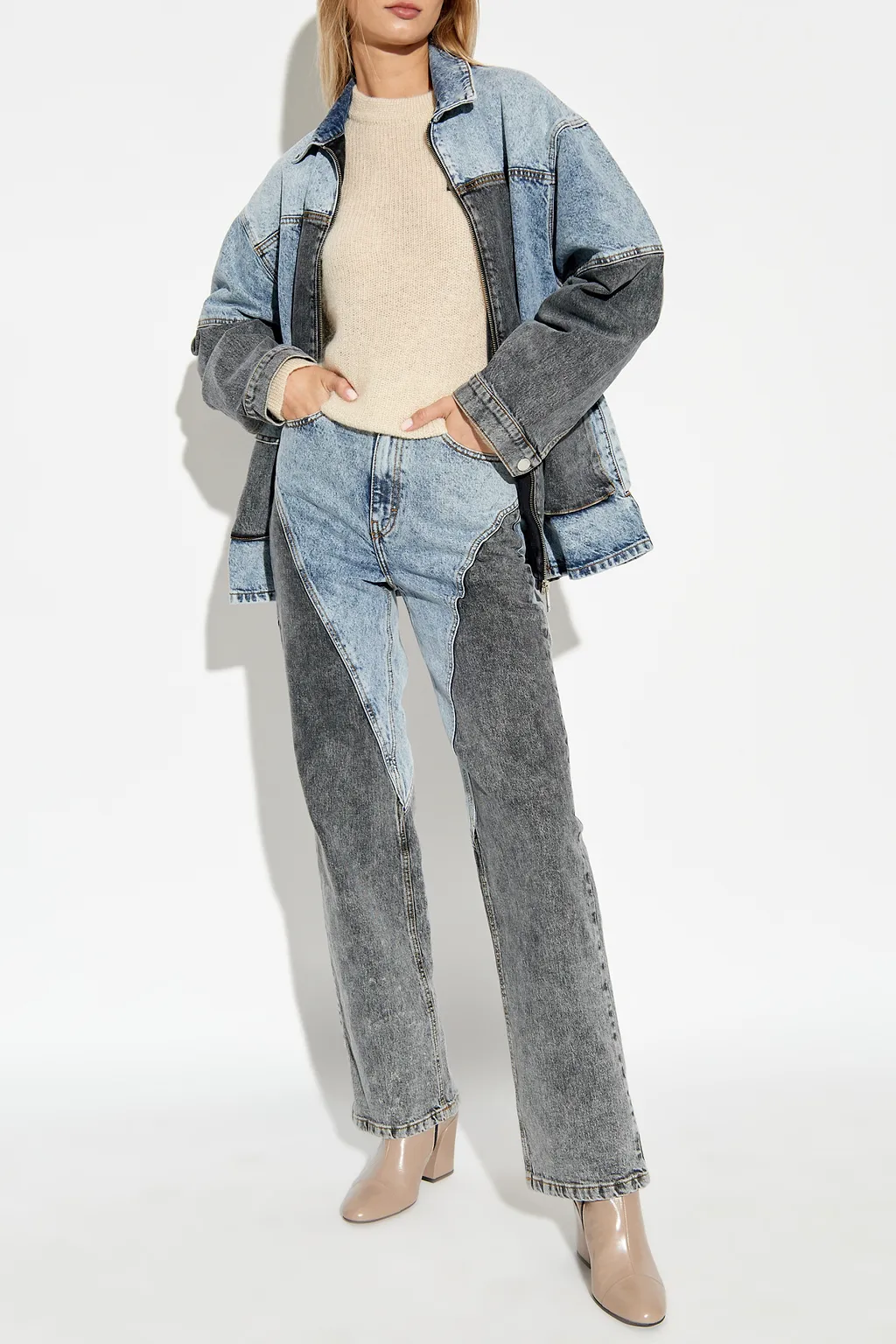 Rotate Patchwork Jacket