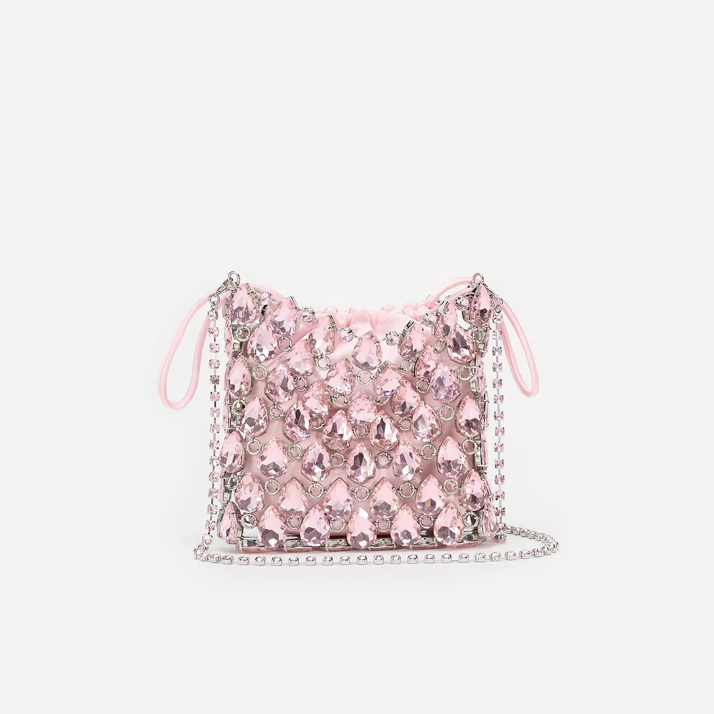 Self-Portrait Mini Chainmail Embellished Shoulder Bag
