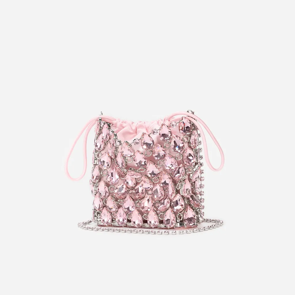 Self-Portrait Mini Chainmail Embellished Shoulder Bag