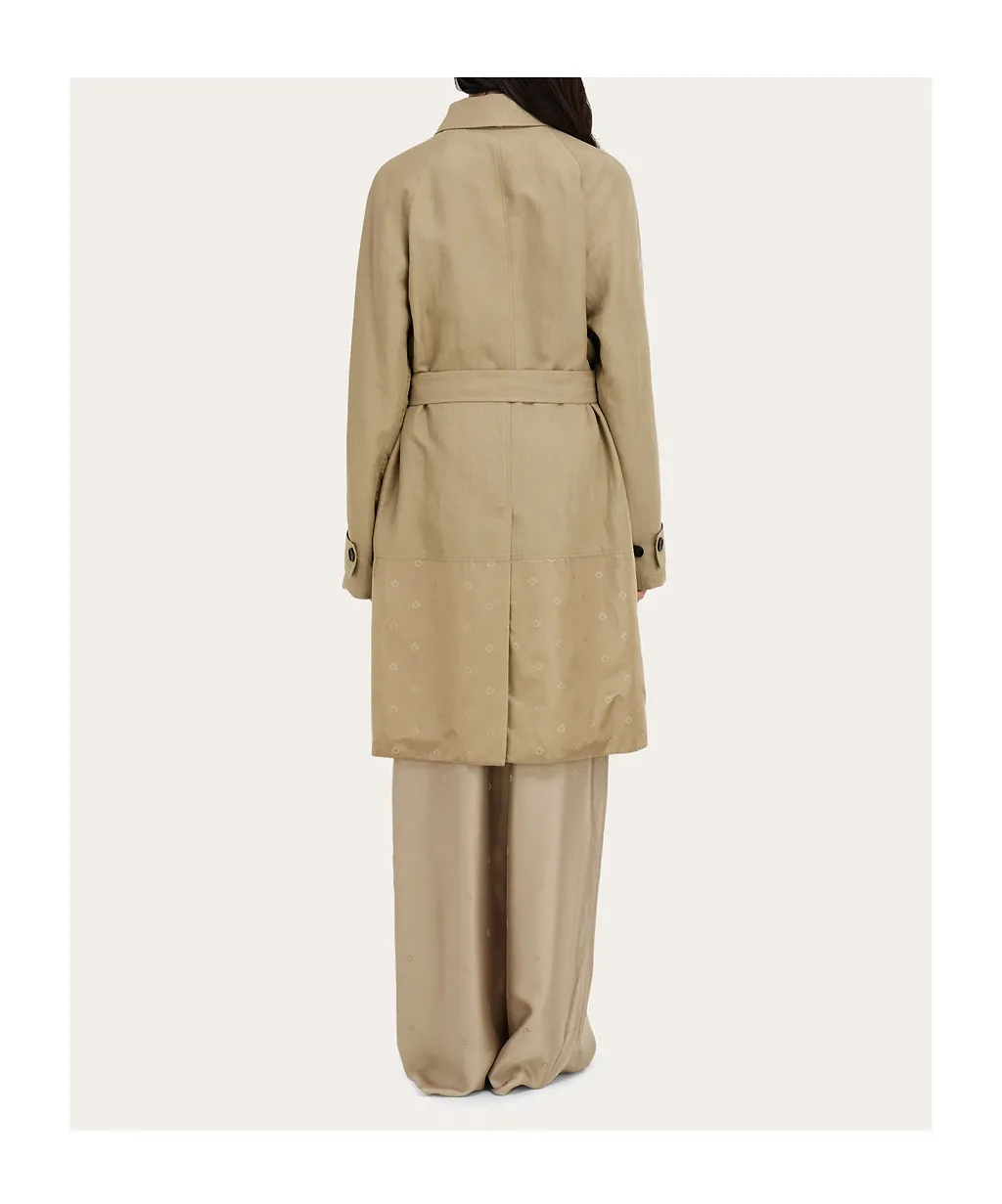 Duster Coat With Satin Inserts