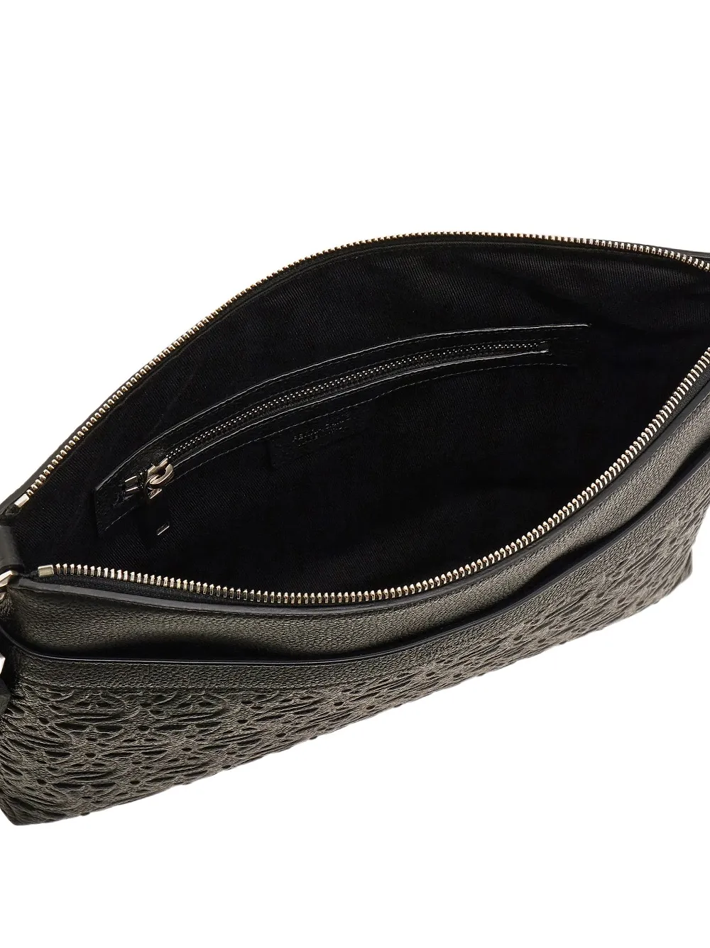 Ferragamo Gancini Embossed Messenger Bag